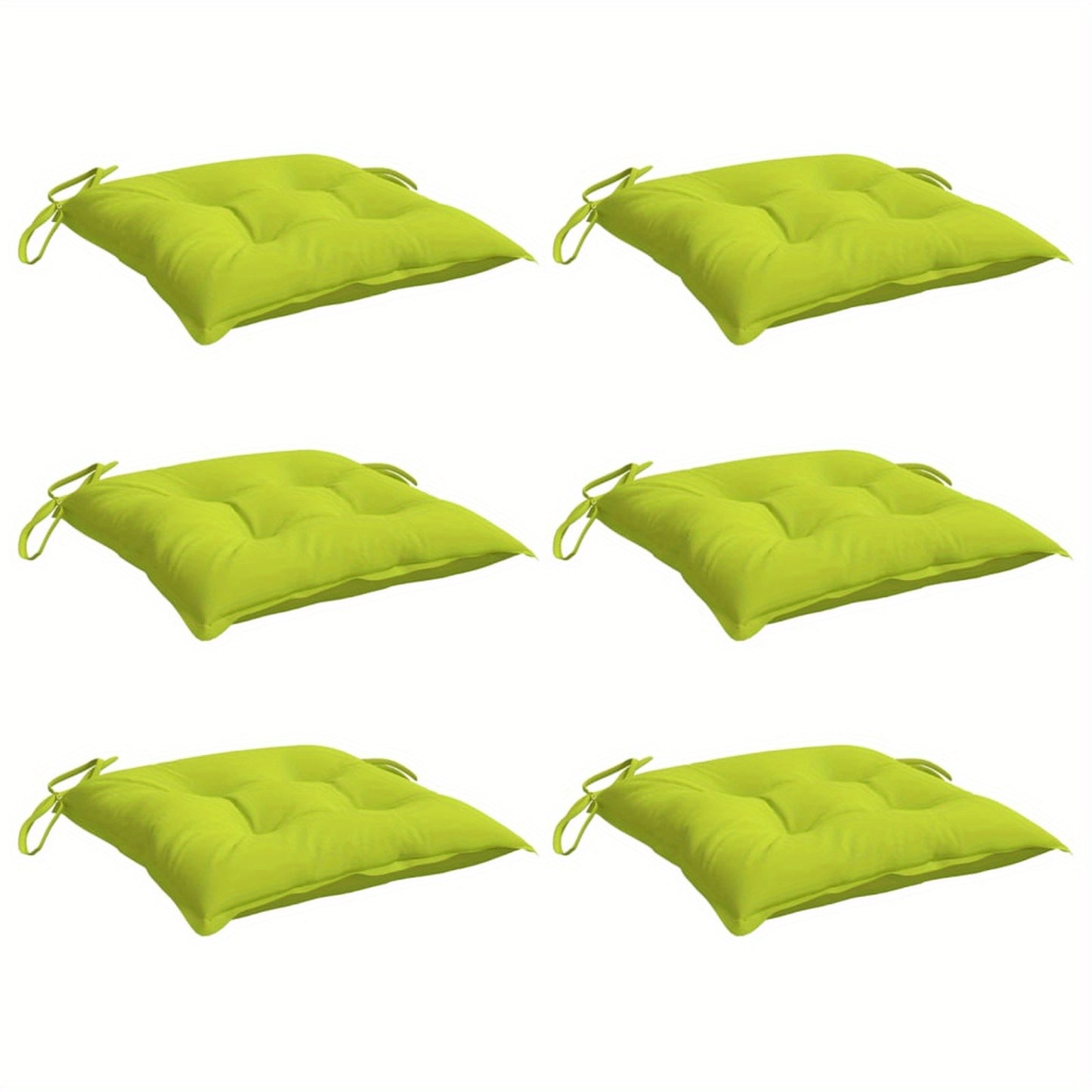 Palletkussens – Zitkussens – Palletkussenset – Loungekussens – Tuinkussens – Lichtgroen – Oxford Stof – 50x50x7 cm – Set van 6 Stuks