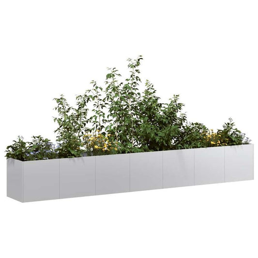 Plantenbak – Bloembak – Tuinbak – Plantenpot – Kruidenbak – Verzinkt Staal – 280 x 40 x 40 cm – Weerbestendig & Duurzaam