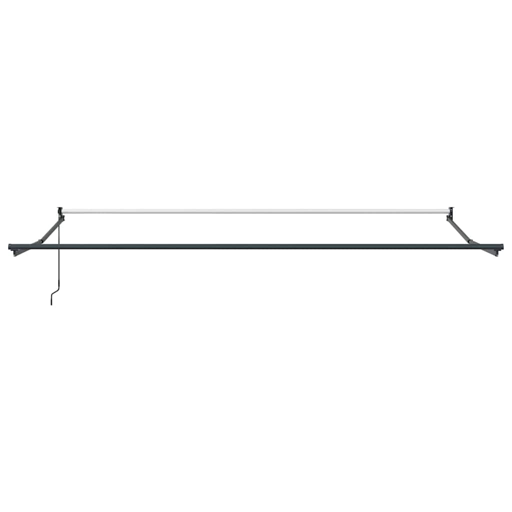 Uitschuifbare Zonwering – Terrasoverkapping – Zonnescherm – Balkon Beschutting – Knikarmzonwering Zwart – 450x300 cm – UV- en Waterbestendig Doek