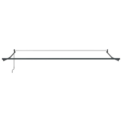 Uitschuifbare Zonwering – Terrasoverkapping – Zonnescherm – Balkon Beschutting – Knikarmzonwering Zwart – 450x300 cm – UV- en Waterbestendig Doek
