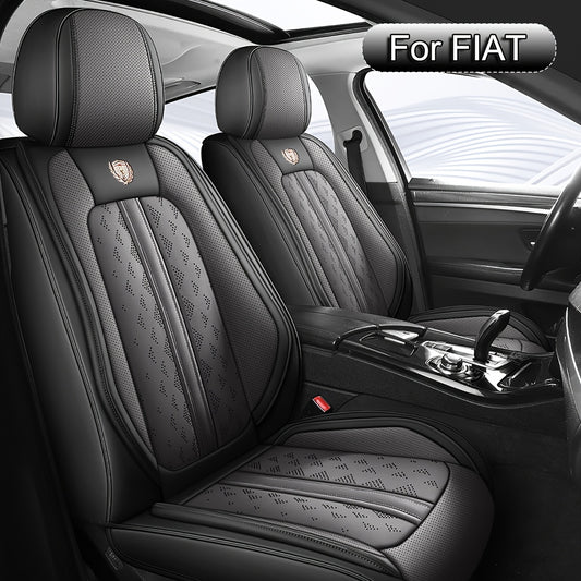 Autostoelhoezen – Stoelhoezen Auto – Zitting Beschermers – Autostoelhoes Set – Auto Interieur Bescherming – Universele Pasvorm – Waterdicht Nappa Leer – Volledige Set 5 Zitplaatsen (2 Voor + 3 Achter)