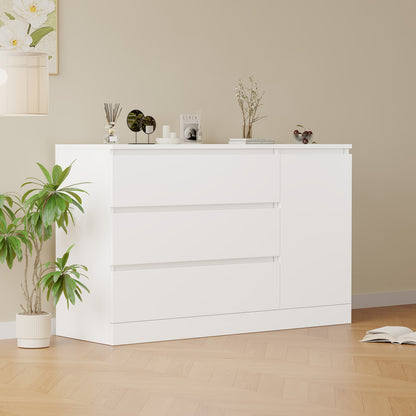 Ladeblok – Ladekast – Opbergkast – Nachttafeltje – Archiefkast – Wit – Compact Formaat – Zonder Elektriciteit