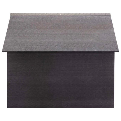 Grijze Tuintafel – Buiten Tafel – Tuinmeubel – Terrastafel – Balkonmeubel – Weerbestendig WPC – Stevig Metalen Frame 80x80x70 cm