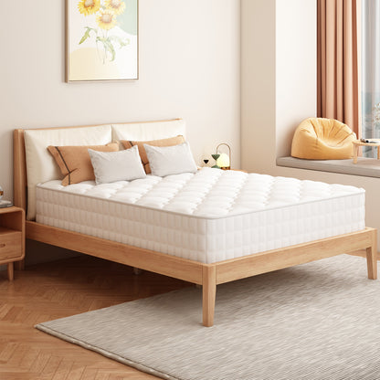 Carroltt Mattress Firmness Level H3, 90x200 Medium-firm Spring Mattress, 7-zone Pocket Spring Mattress With Fitted Sheet, Christmas Present