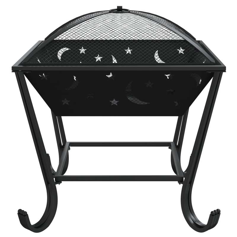 50cm XXL Steel Fire Shell with Pitcher - Heavy-Duty Metal Construction, 50cm Round Outdoor Fire Pit with Lighter & Control Valve, 50cm Diameter