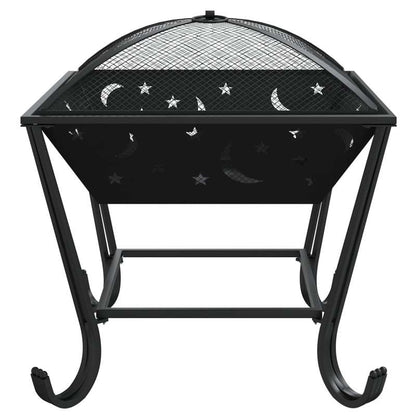 50cm XXL Steel Fire Shell with Pitcher - Heavy-Duty Metal Construction, 50cm Round Outdoor Fire Pit with Lighter & Control Valve, 50cm Diameter