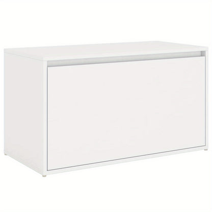 Bankje – Halbank – Zitbank – Schoenenbank – Vensterbank – Wit Gelamineerd Hout – Compact 80x40x45 cm