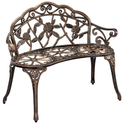 Tuinbank – Buitenbank – Loungebank – Verandabank – Tweezitsbank – Weerbestendig Aluminium – Vintage Antiek Design