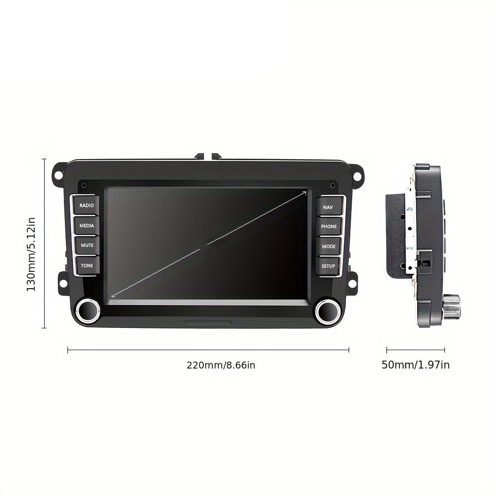 Autoplayer Android Car Stereo – Autoradio Multimedia Systeem – Navigatie Systeem – Double Din Touchscreen – 7 Inch Scherm – Android 13 OS – 2GB RAM & 64GB Opslag – Inclusief Backup Camera en Microfoon