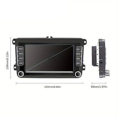 Autoplayer Android Car Stereo – Autoradio Multimedia Systeem – Navigatie Systeem – Double Din Touchscreen – 7 Inch Scherm – Android 13 OS – 2GB RAM & 64GB Opslag – Inclusief Backup Camera en Microfoon