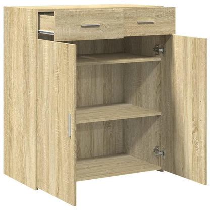 Dressoir – Sideboard – Kasten – Bergmeubel – Opbergmeubel – Sonoma Eiken Bruin – Modern Design – Met Slot – Vloerbevestiging – MDF Hout