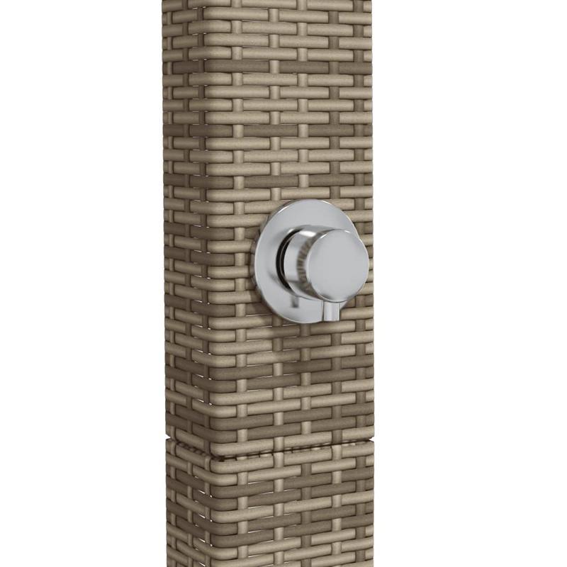 Buitendouche – Tuindouche – Vloerdouche – Zwembaddouche – Campingdouche – Duurzaam Metalen Frame – 3 Verstelbare Sproeikoppen – Ergonomische Hendel – 50x55x224 cm – Zonder Elektriciteit