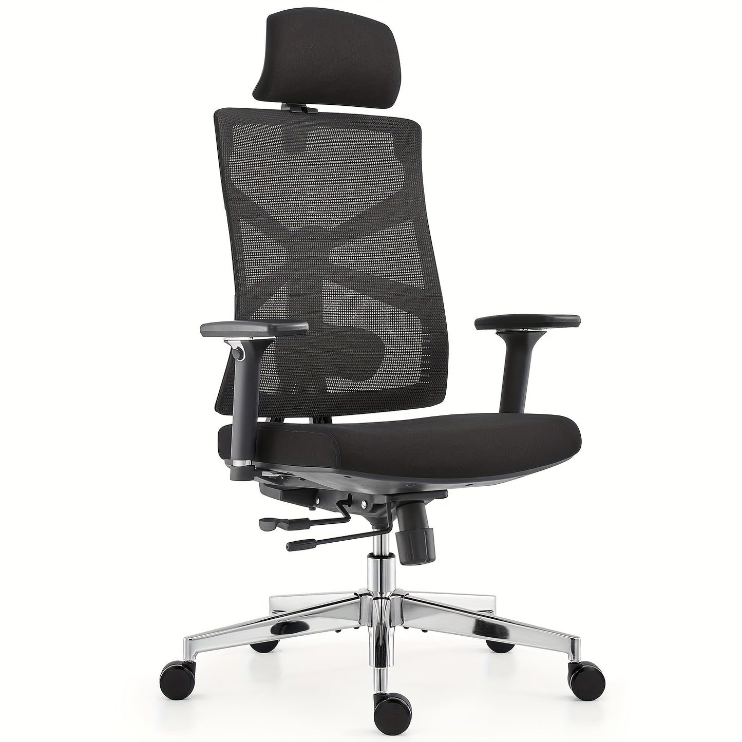 Bureaustoel – Bureaukruk – Gamestoel – Draaistoel – Office Chair – 4D Verstelbare Armleuningen – Ademend Mesh Met Lendensteun