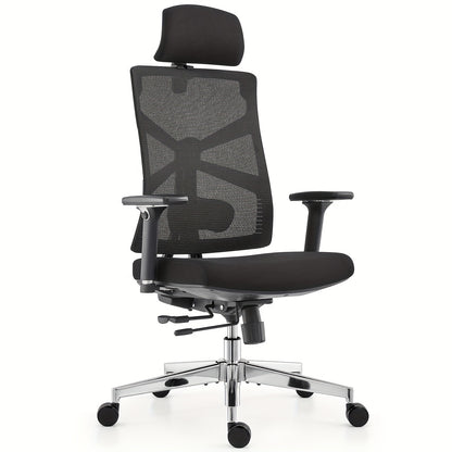 Bureaustoel – Bureaukruk – Gamestoel – Draaistoel – Office Chair – 4D Verstelbare Armleuningen – Ademend Mesh Met Lendensteun