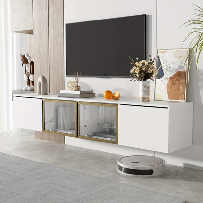 TV-meubel – Tv-kast – Mediameubel – Dressoir – Opbergkast – 170 cm breed – Wit minimalistisch design