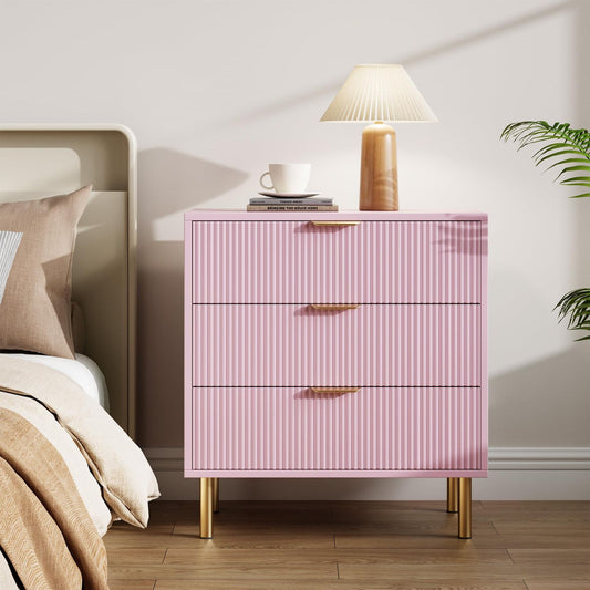 Ladekast – Commode – Opbergkast – Ladenkast – Roze Ladekast – 6 Ruime Laden – Duurzaam Hardhout