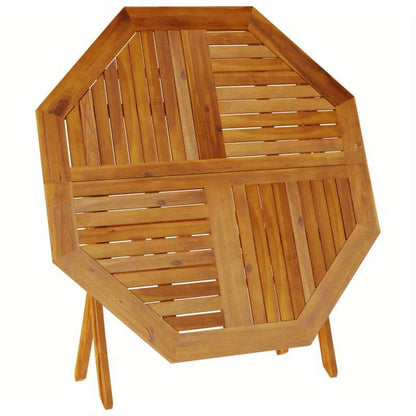 Opvouwbare Tuin- En Picknicktafel – Tuintafel - Opvouwbare Tafel – Kampeertafel – Buitentafel – Acaciahout – Compact – Draagbaar – 110 X 75 Cm