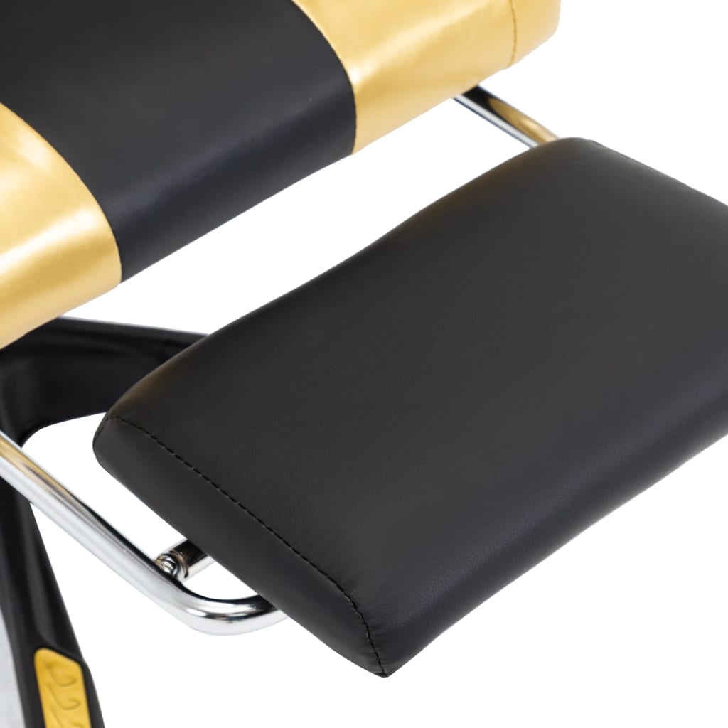 Gamestoel – Gaming Stoel – Game Stoel – Gaming Chair – Racestoel – Verstelbare Rugleuning – Inklapbare Voetsteun – Kunstleren Bekleding – 360° Draaibaar