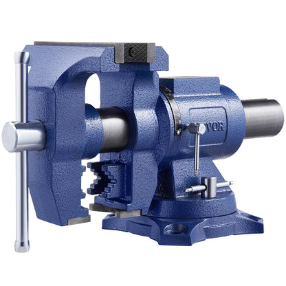 Bankschroef – Bankklem – Werkbankklem – Gietijzeren Bankschroef – Mini Bankschroef – 360° Draaibaar – Duurzaam Gesmeed Gietijzer – 16,5 cm Bekbreedte