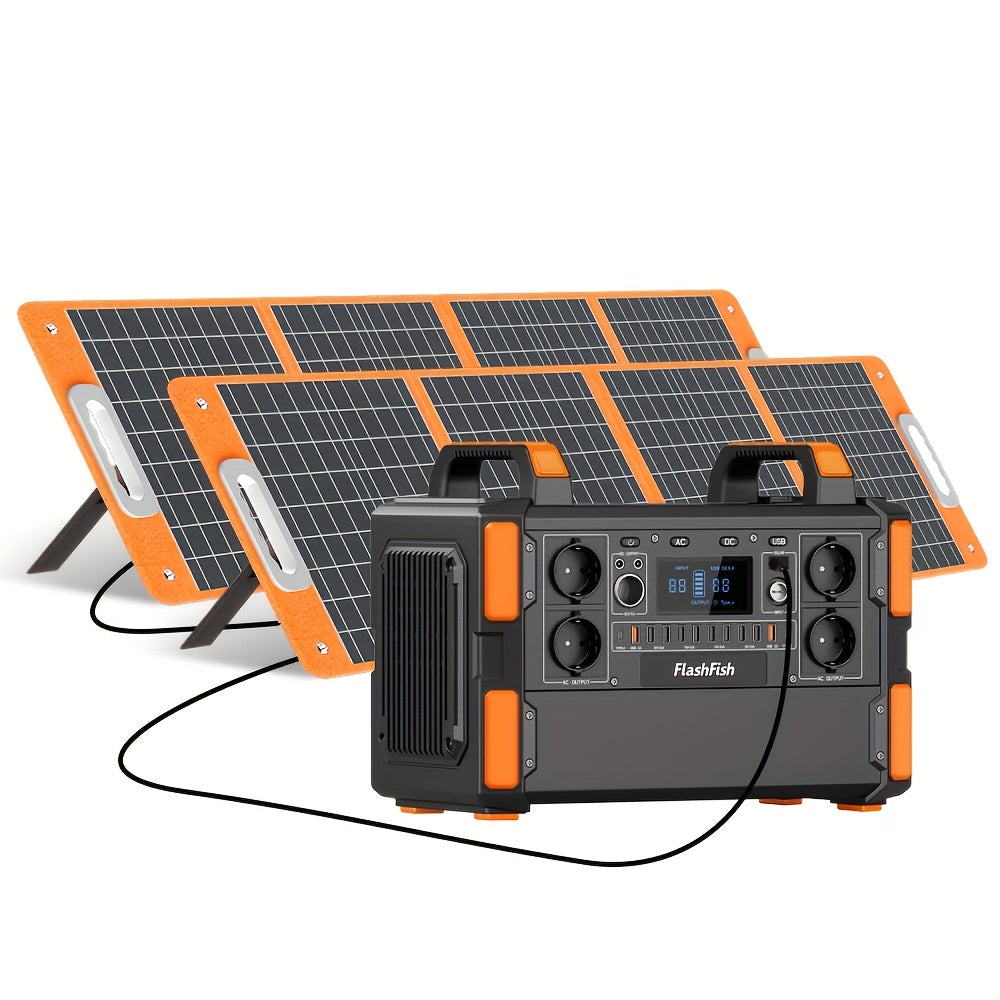 Draagbare Powerstation – Zonnegenerator – Noodstroomvoorziening – Campingaccu – Mobiele Generator – LiFePO4 Batterij 1041,6Wh – 1000W Zuivere Sinusgolf