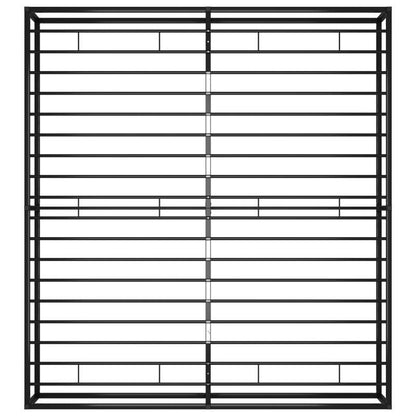 Zwart Metalen Bedframe – Platformbed – Bed Frame Met Opbergruimte – Industrieel Bed – King Size Bedframe – Extra Groot 200x200 cm – Stevige Constructie – Laag Profiel Design