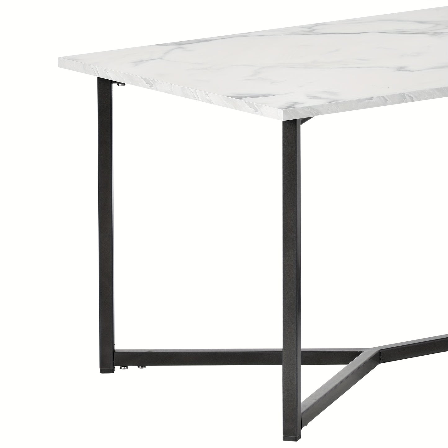 Salontafel – Woonkamertafel – Koffietafel – Bijzettafel – Houten Tafel – Wit – MDF & Massief Hout – Rechthoekig Compact Design