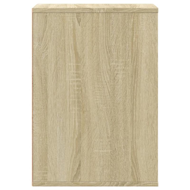 Ladekast – Dressoir – Opbergkast – Kast – Chest Of Drawers – Eikenhout – Slotbare Planken & Softclose Lades – 80x41x58 cm – Eenvoudige Montage