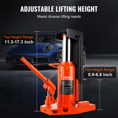 Hydraulische Krik – Autokrik – Machinekrik – Voetkrik – Hefklem – 10 Ton Hefkracht Boven – 5 Ton Hefkracht Voet – Verstelbare Hefhoogte – Veiligheidsklep