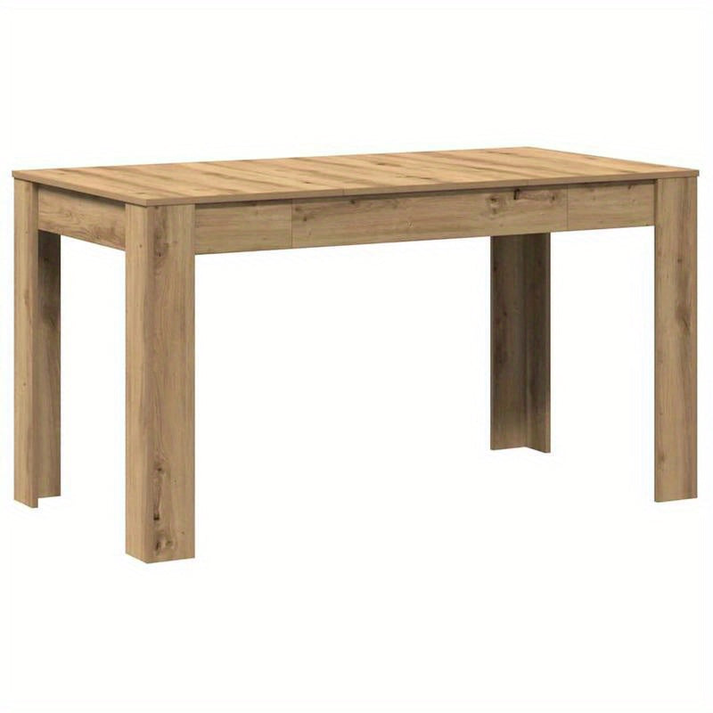 Eettafel – Tafels – Meubels – Eethoek – Dinertafel – Artisan Eikenhout – Licht Houten Finish – 140x74,5x76 cm – Eenvoudige Montage