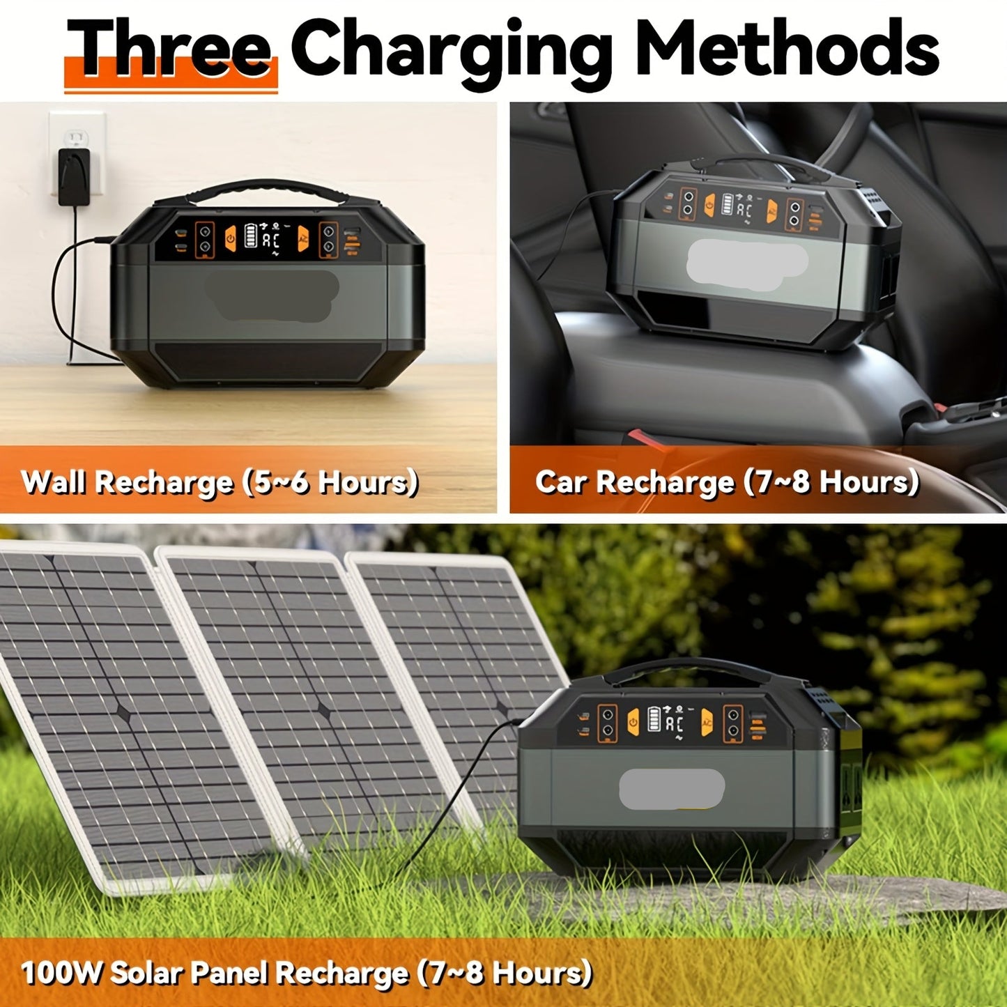 Draagbare Powerstation – Mobiele Powerbank – Energiecentrum – Noodstroomvoorziening – 330W Uitgang – Multi-uitgangen