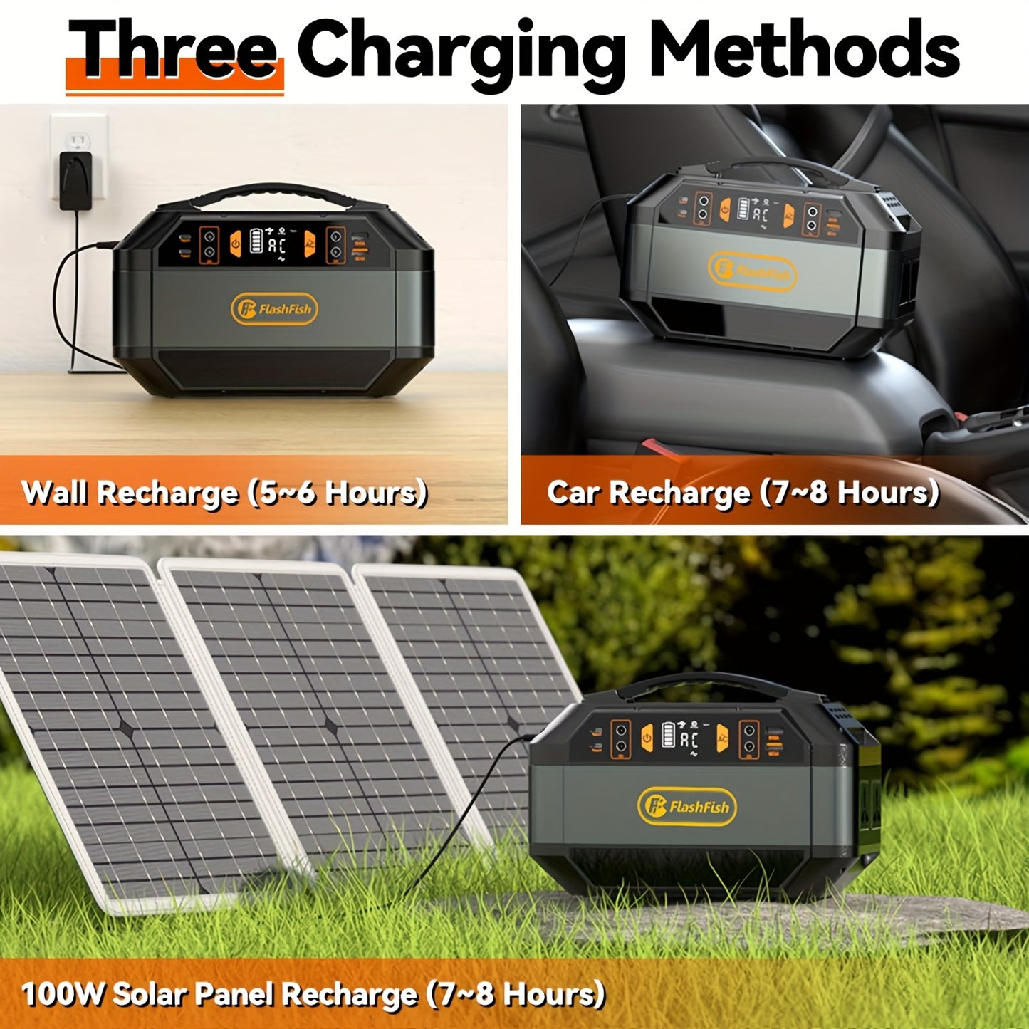 Powerbank – Draagbare Powerstation – Energie-opslag – Mobiele Oplader – Noodstroomvoorziening – 330W Continu Vermogen – 78.000 mAh Lithium Batterij – 230V Zuivere Sinusgolf Uitgang