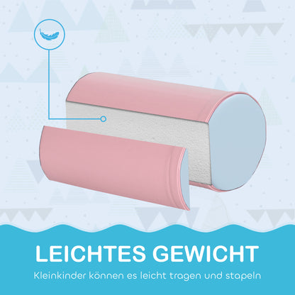 Zachte Speelkubussen – Foam Blokken – Speelblokken – Bouwen Voor Kinderen – Speelblokken Baby – Veilig Kunstleer – 5-delige Set Multikleur