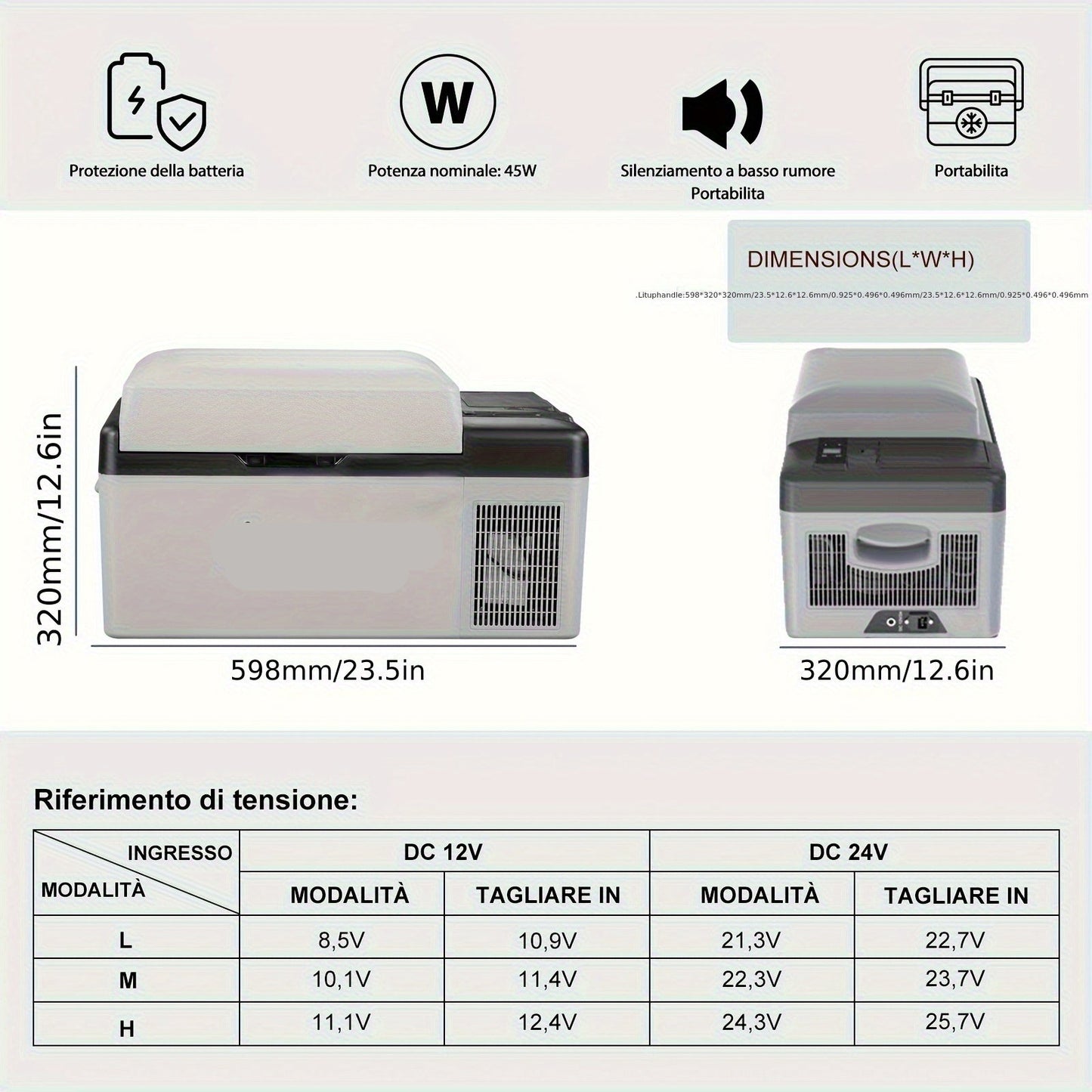 Draagbare Koelkast – Mini Koelkast – Mobiele Koelkast – Camping Koelkast – Auto Koelkast – 11-20 Liter – Werkt Op 12/24V En 100-240V