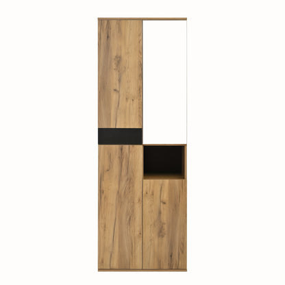 Opbergkast Hal – Schoenenkast – Kast Met Spiegel – Halmeubel – Garderobekast – Hoog Smal Model – Gehard Glas & Volledig Voorgemonteerd