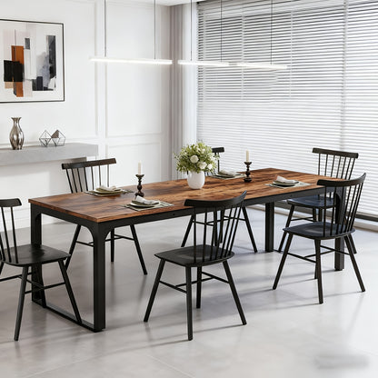 Eettafel – Tafel – Keukentafel – Dinertafel – Houten Tafel – Bruin – Voor 6-8 Personen – Duurzaam Gefabriceerd Hout – Stevige Constructie