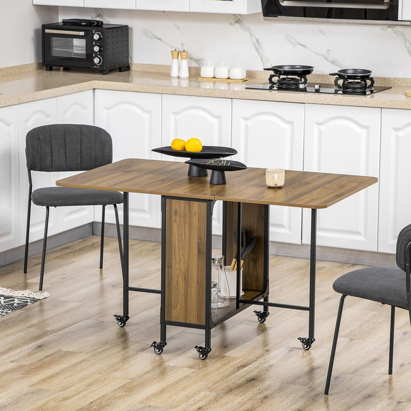 Opvouwbare Tafel – Klaptafel – Campingtafel – Eettafel – Inklapbare Tafel – Ruimtebesparend Design – Stabiel Metaal Houten Frame