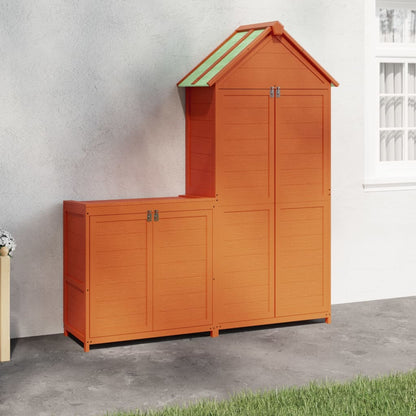 Tuinhuisje – Tuinschuur – Gereedschapsschuur – Tuinberging – Berging – Massief Essenhout – Waterdicht Schuin Dak