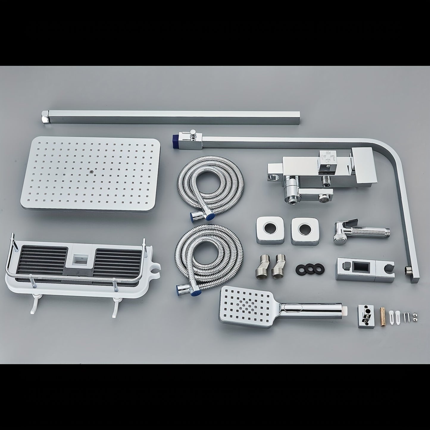 Regendouche – Douchekolom – Douche Set – Douchekop – Douchekraan – Chroom – 29x19 cm Regendouchekop – 304 Roestvrij Staal & Messing