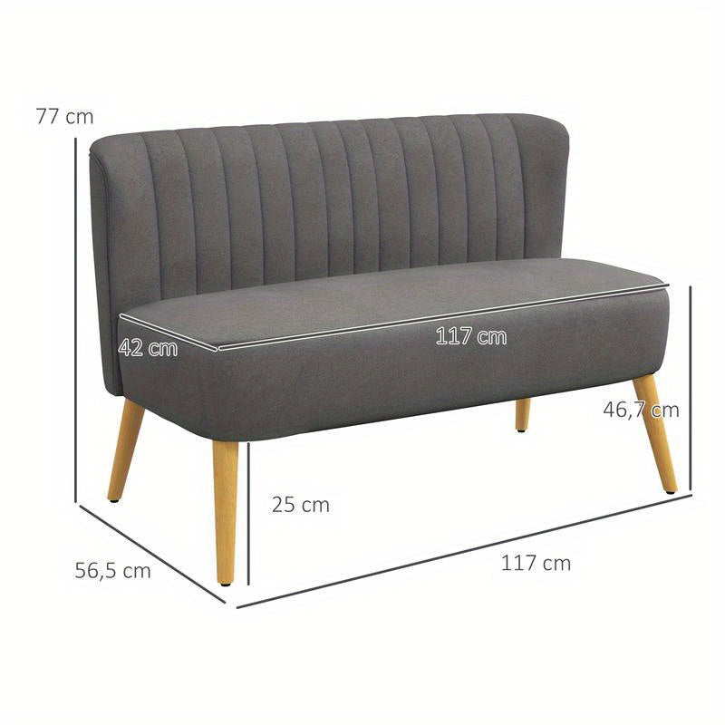 Bankbed – Slaapbank – Bedbank – Sofa Bed – Logeerbed – Memory Foam Kussens – Hardhouten Frame – Donkergrijs – Ruimtebesparend – Duurzame Stof