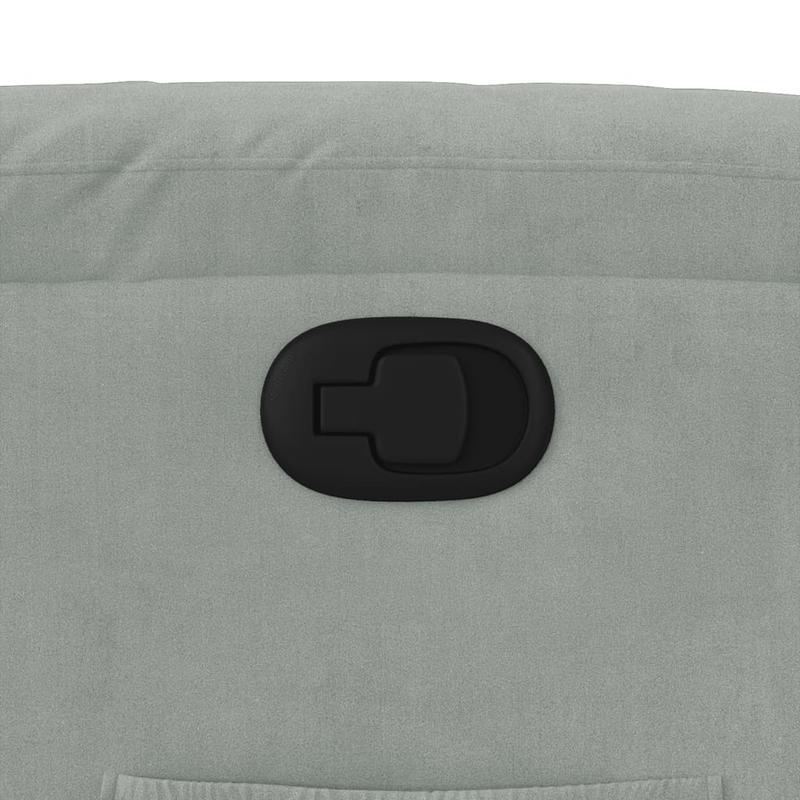 Fauteuil – Lounge Stoel – Zitsessel – Relaxzetel – Lichtgrijs – Handmatig Verstelbare Rugleuning – Stevig Hardhouten Frame