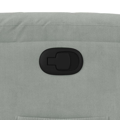 Fauteuil – Lounge Stoel – Zitsessel – Relaxzetel – Lichtgrijs – Handmatig Verstelbare Rugleuning – Stevig Hardhouten Frame