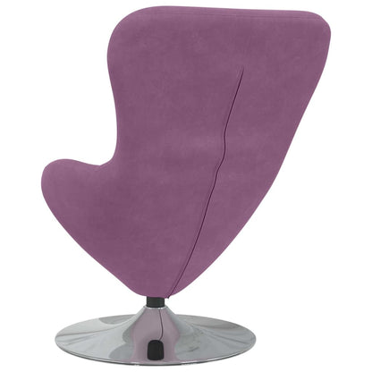Fauteuil – Draaifauteuil – Loungefauteuil – Oorfauteuil – Relaxstoel – Paars Fluweel – 360 Graden Draaibaar – Zonder Voetenbank