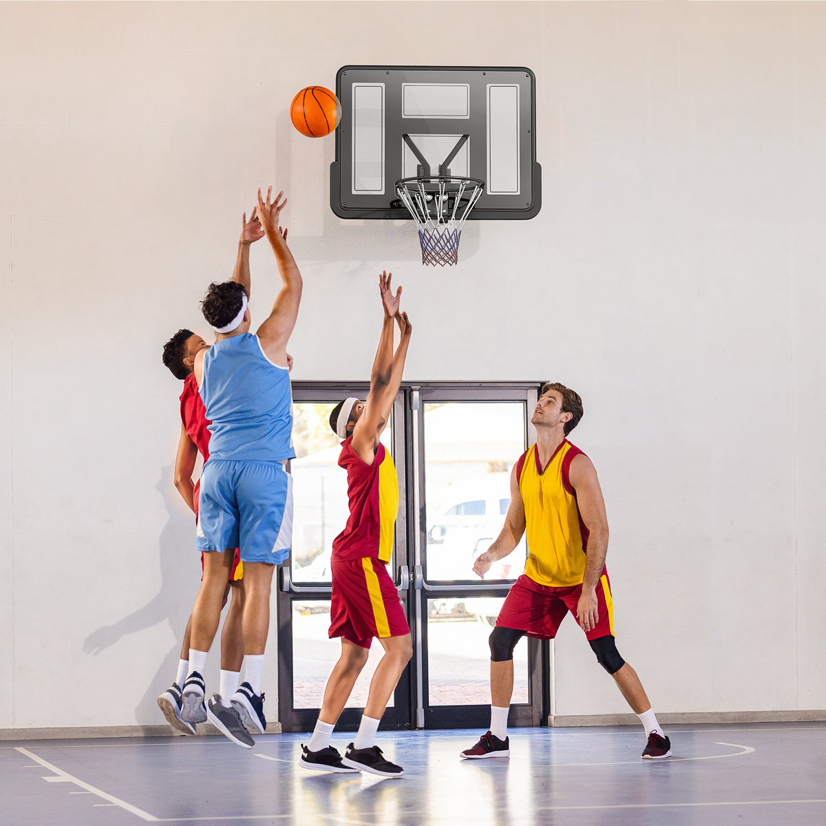 Basketbalring – Basketbalhoepel – Basketbalnet – Basketbalbord – Basketbalframe – Weerbestendig – Scheurbestendig Net – Zwart Design