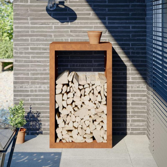 Houtopslagrek – Brandhoutrek – Haardhoutopslag – Houthouder – Houtopslag – Robuust Stalen Frame – Weerbestendig Voor Binnen en Buiten