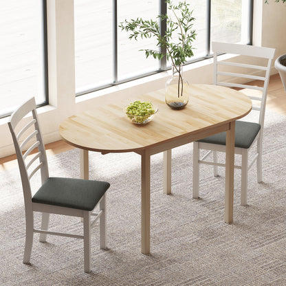 Eettafel – Klaptafel – Uitklapbare Tafel – Keukentafel – Inklapbare Eettafel – Massief Dennenhout – Ruimtebesparend 140x70x75 cm