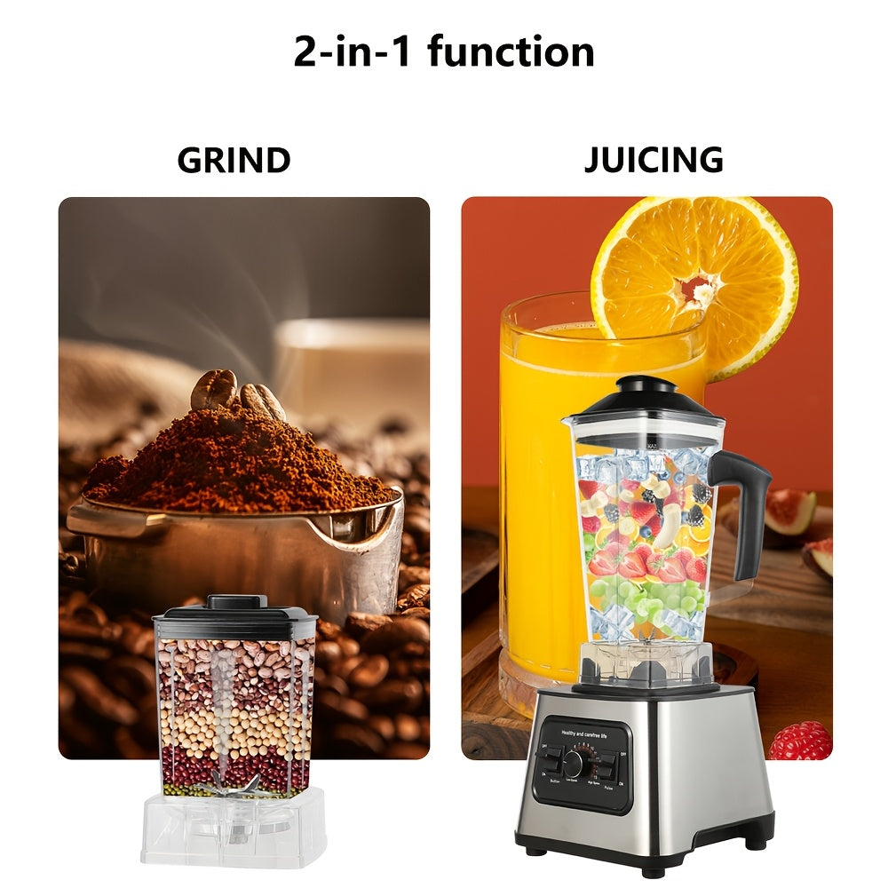 Blender – Keukenmachine – Mixer – IJscutter – Sapmaker – 2,5 Liter Glas – 6000W Krachtige Motor – 9 Snelheidsstanden