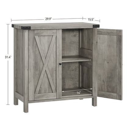 Buffetkast – Dressoir – Opbergkast – Sideboard – Wandmeubel – Wit – Compact Formaat – Verstelbare Plank