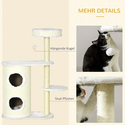 3-laagse plantenstandaard – plantenrek – plantenhouder – bloementrap – plantenbak – blauw-wit – duurzaam PVC – compact design