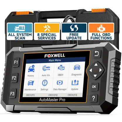 OBD2 Scanner – Auto Diagnosetool – Code Reader – Foutcode Uitlezer – Diagnose Scanner – 8 Resetfuncties – Levenslang Gratis Updates