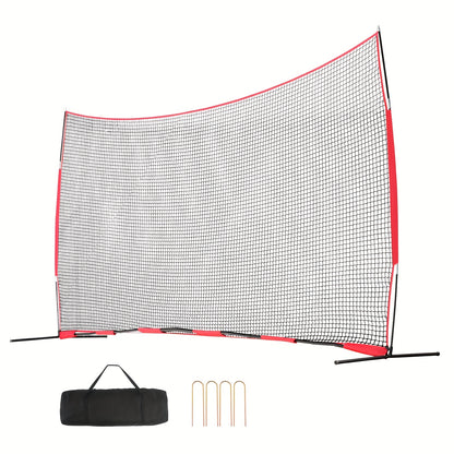 Afzetnet – Trainingsnet – Ballenvanger – Sportnet – Beschermnet – 6,1x3,05 Meter – Duurzaam PET Materiaal – Draagbaar Met Tas